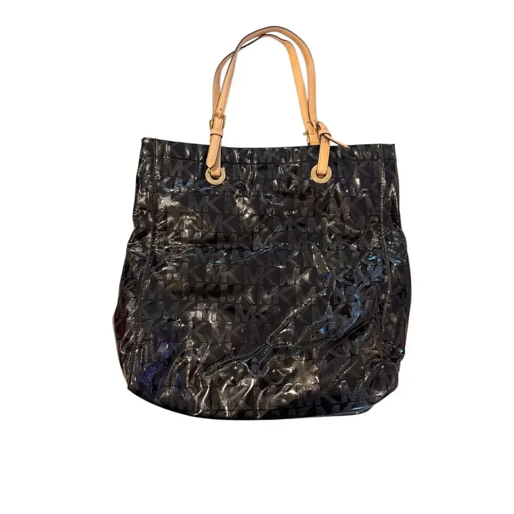 Michael Kors Black Patent Leather Tote